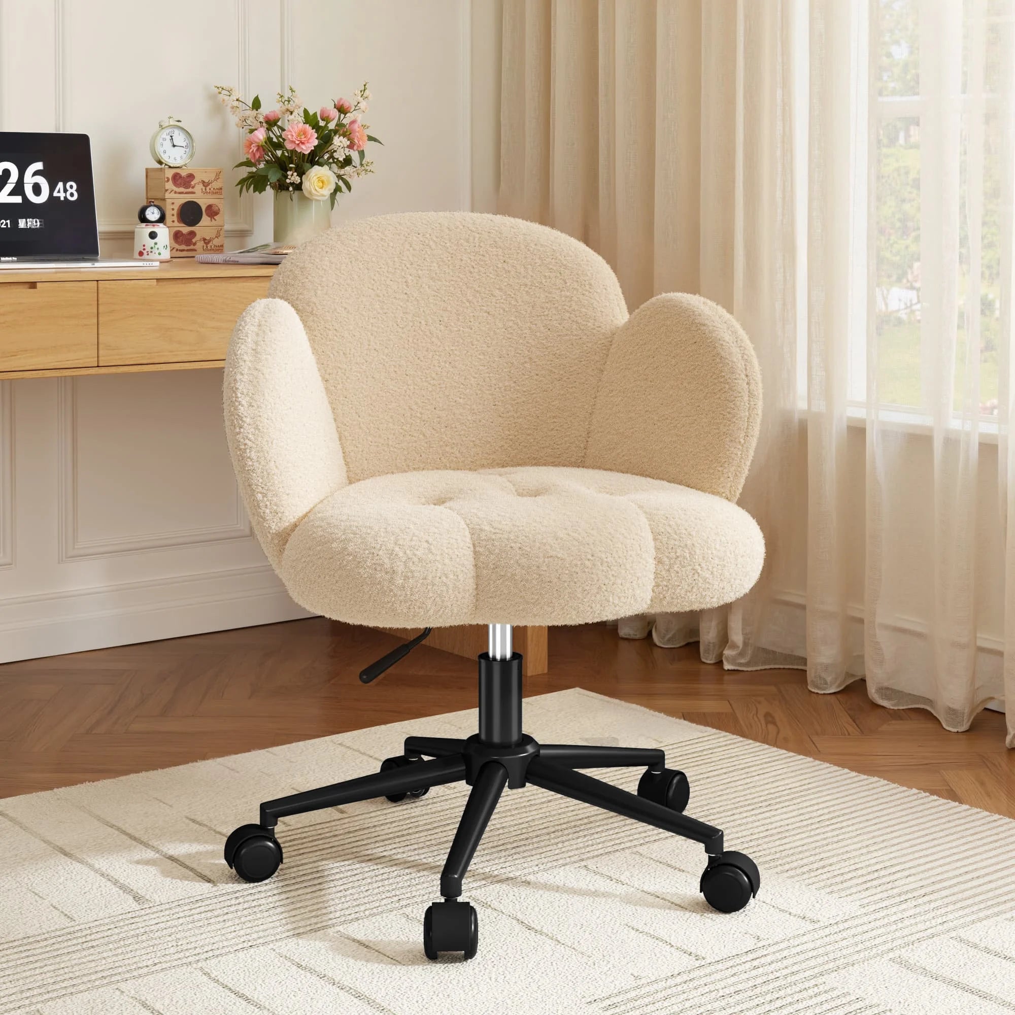 Petal Teddy Vanity Chair