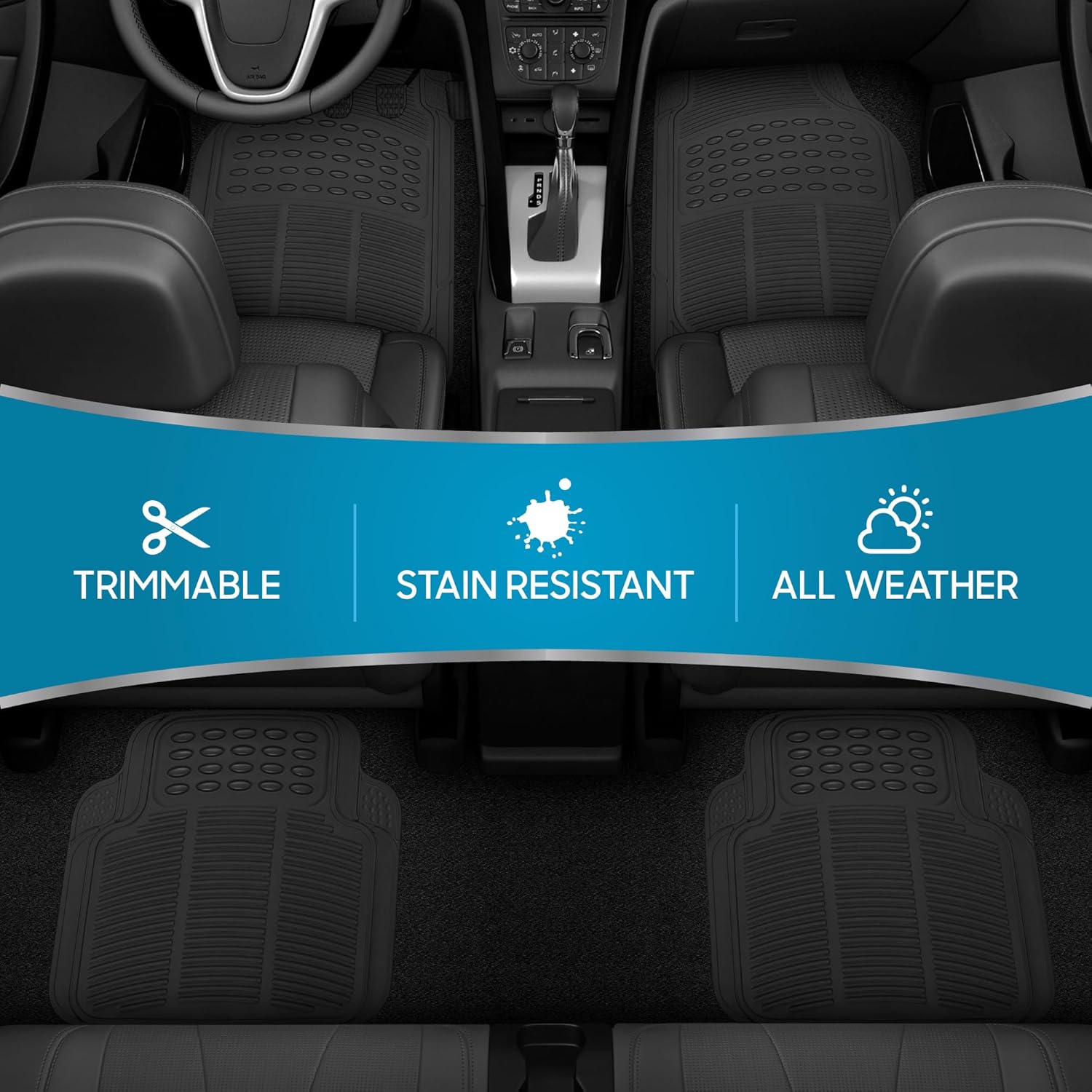 All-Weather Rugged Car Floor Mats