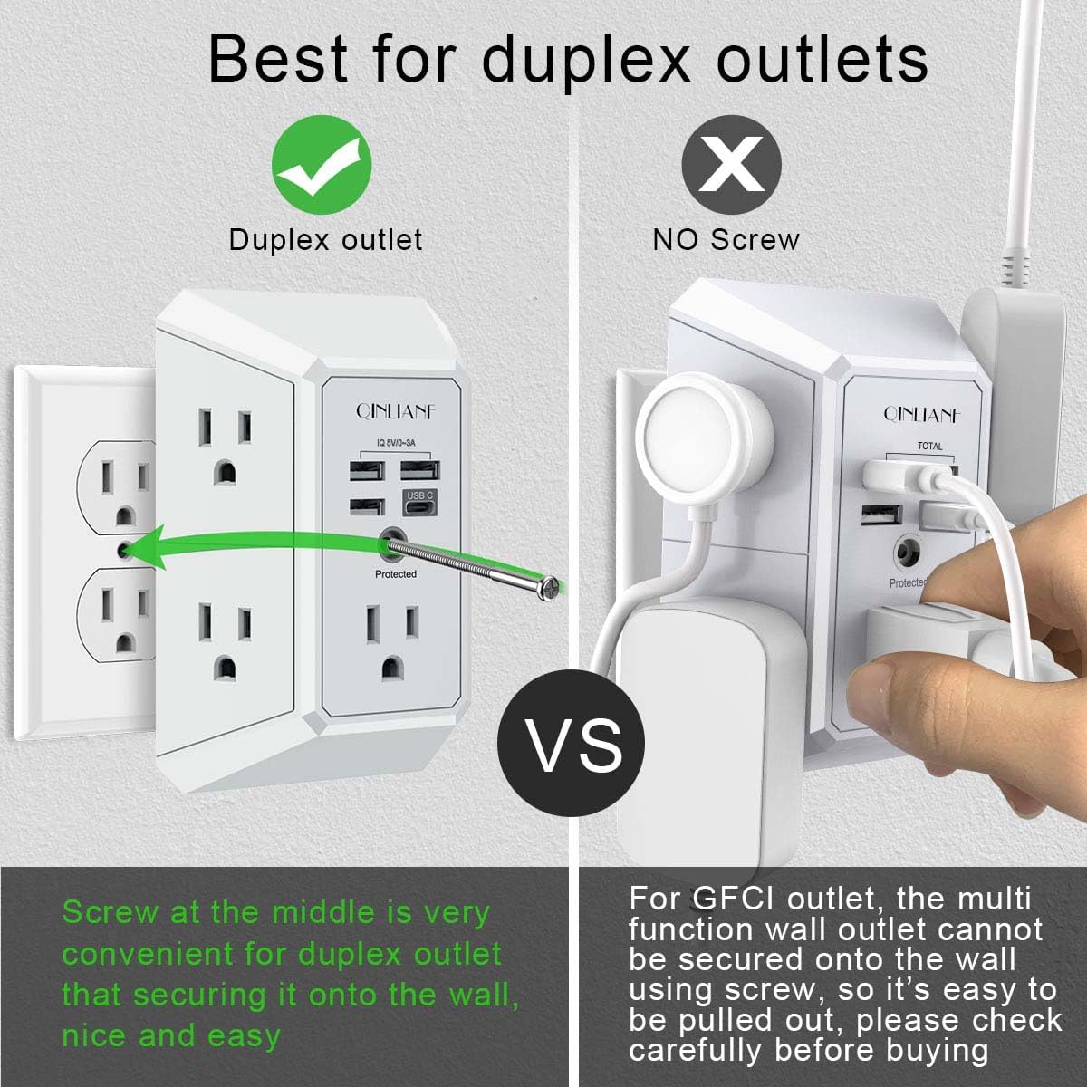 PowerBridge Wall Outlet Extender Hub