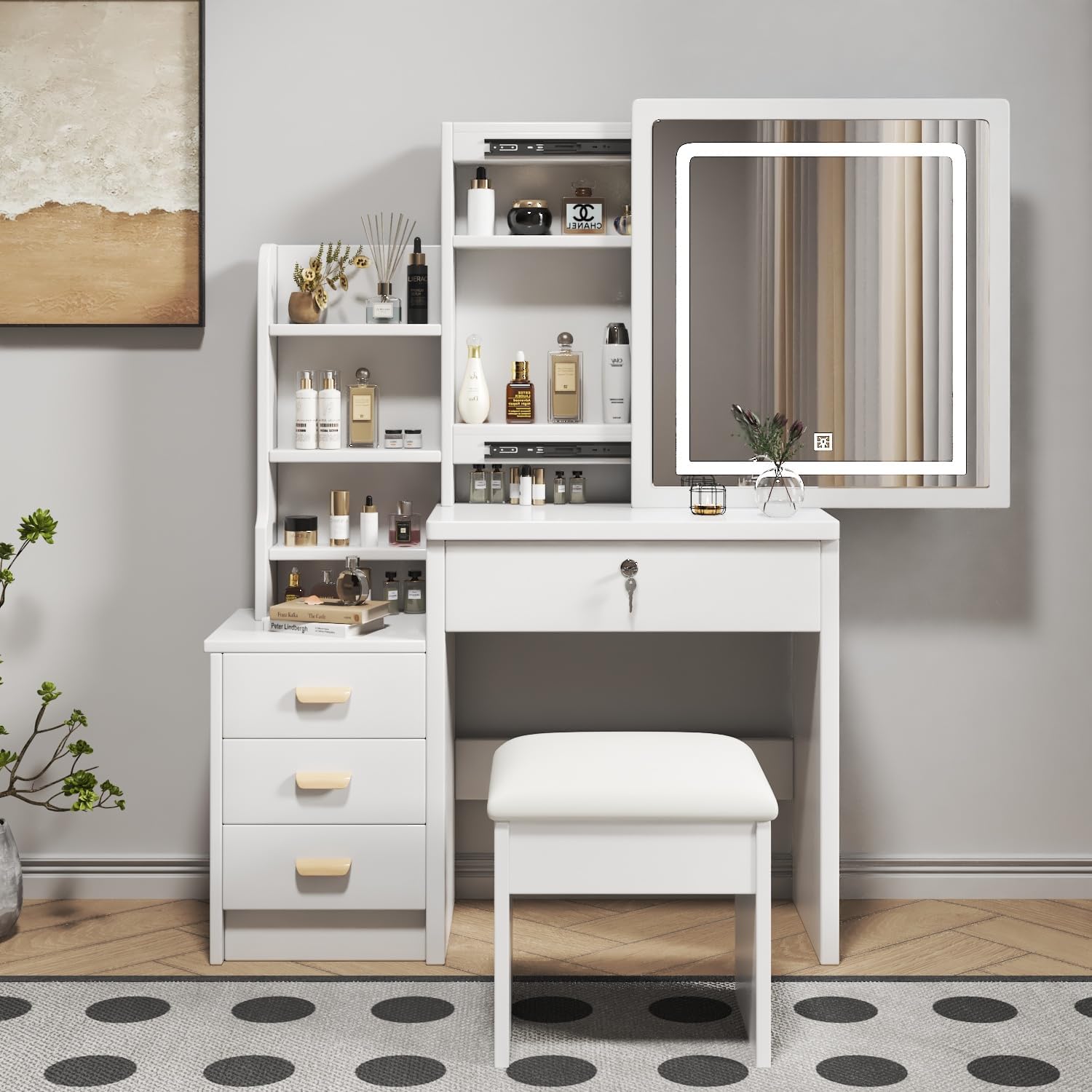 Glow Vanity Makeup Desk Set